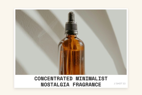 concentrated minimalist nostalgia fragrance