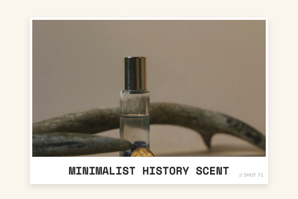 minimalist history scent